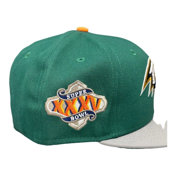 New Era 59Fifty Electrolyte Baltimore Ravens 35 Super Bowl Patch‎ Men's Sz 7 1/4 - Picture 7 of 8